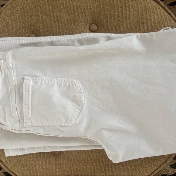 SPANX Cream Wide Leg Jeans - Picture 2 of 6